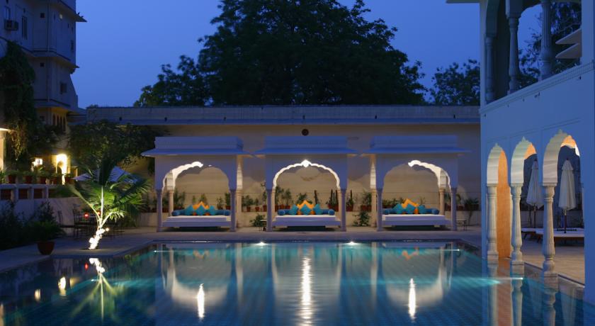 Samode Haveli Hotel Jaipur Bagian luar foto