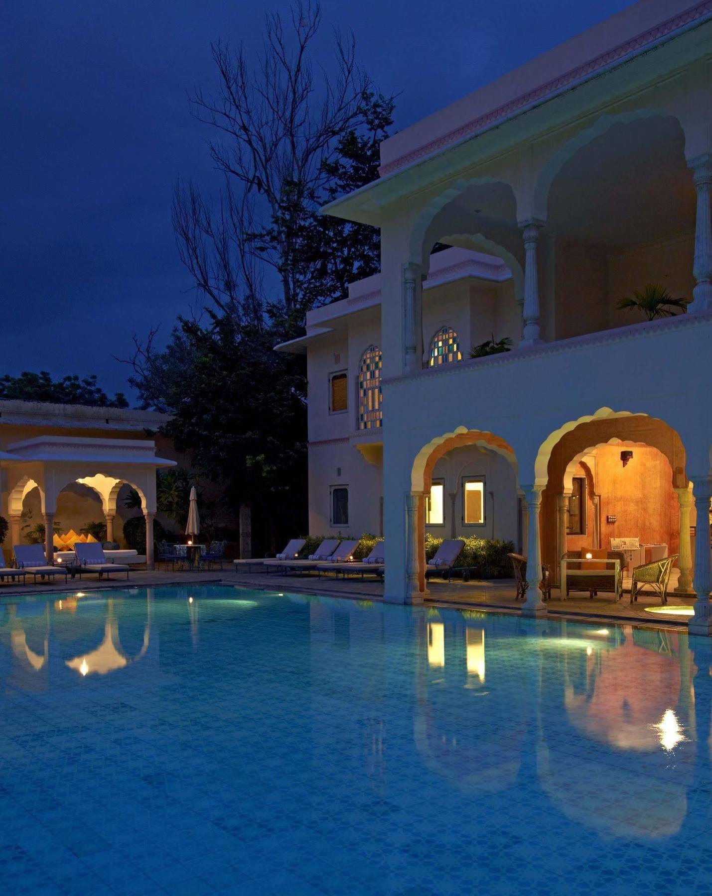 Samode Haveli Hotel Jaipur Bagian luar foto